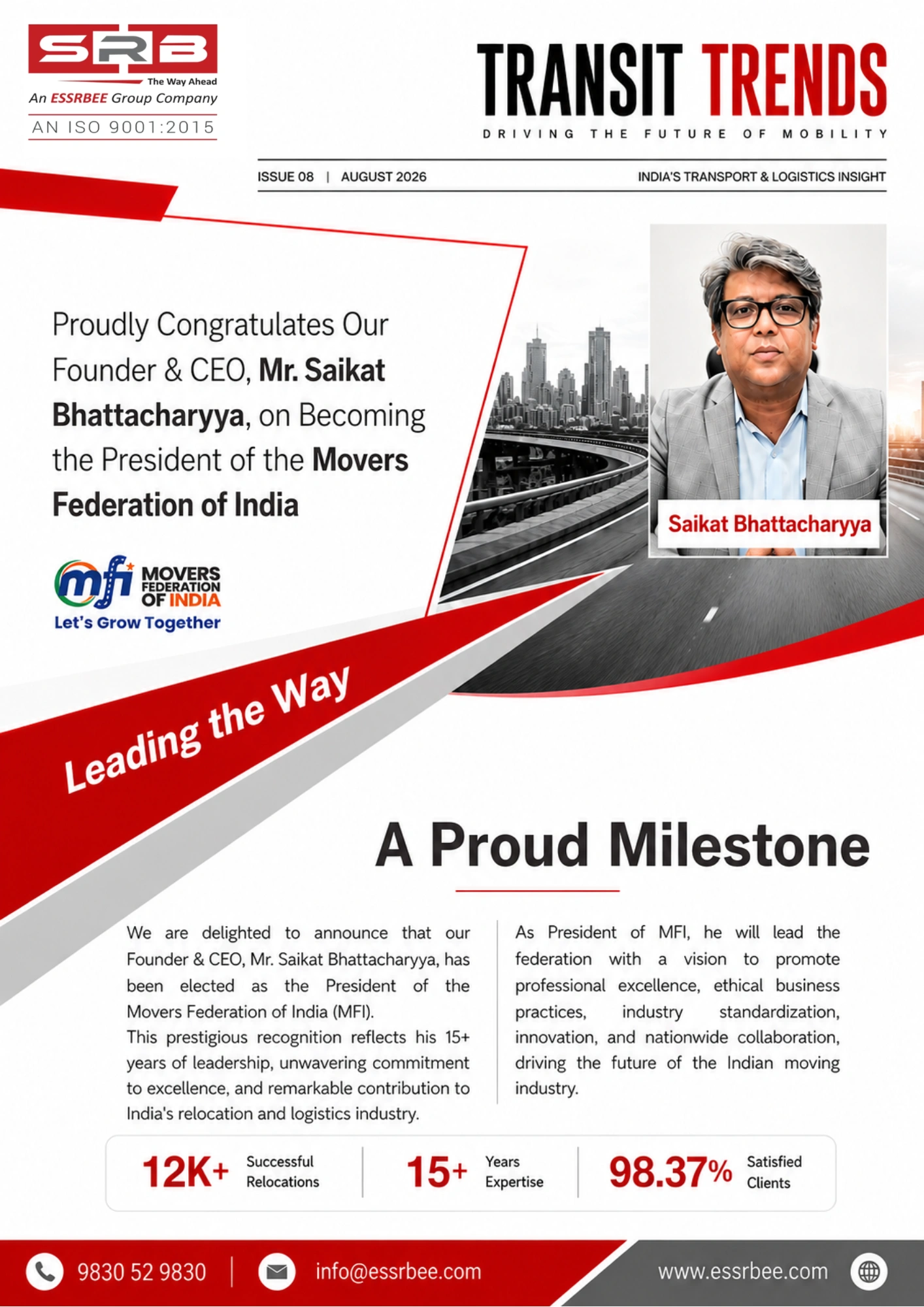 ESSRBEE Founder & CEO Mr. Saikat Bhattacharyya